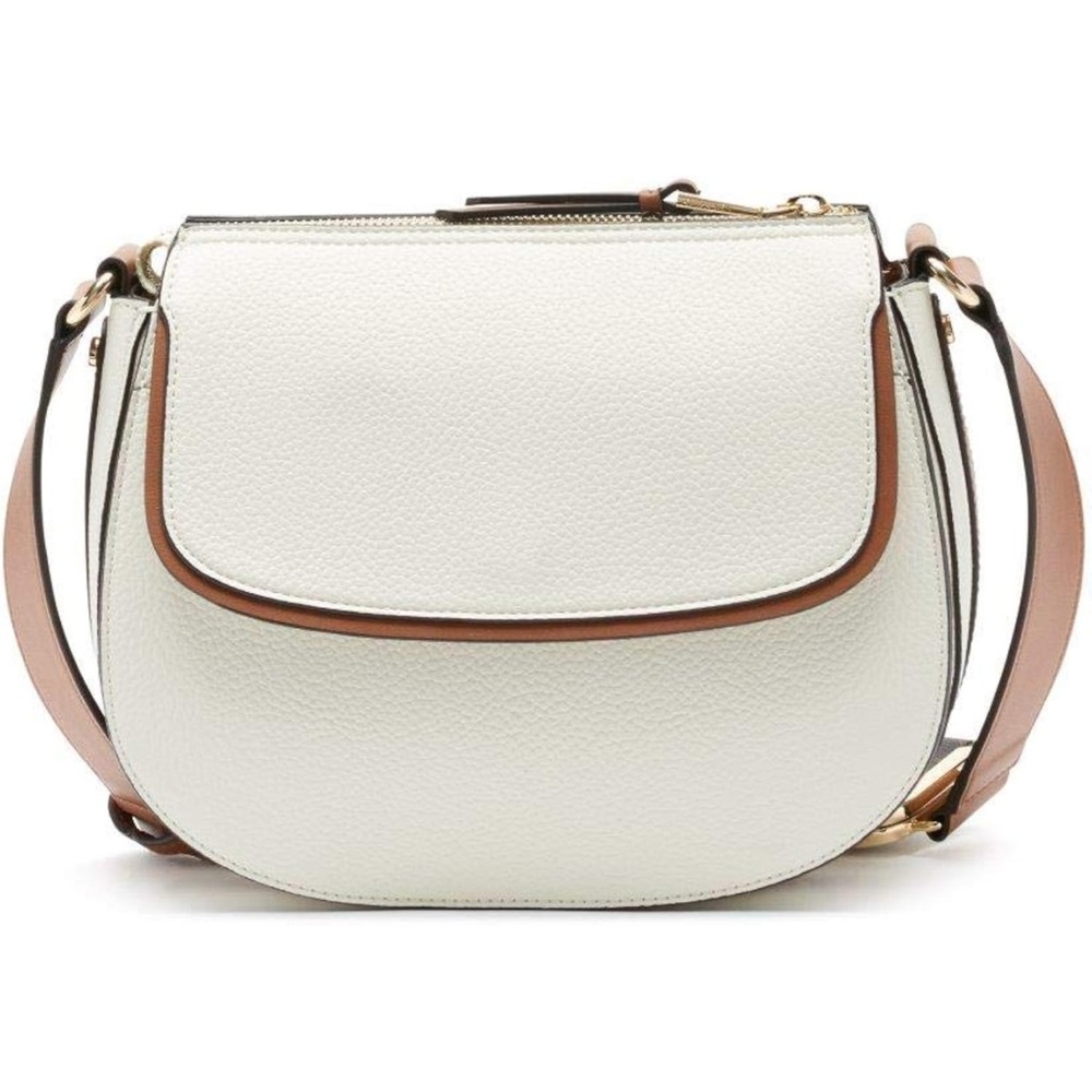 Calvin Klein Bag Bella Novelty Crossbody Leather Cherub White AUTHENTIC NWT - Picture 2 of 14